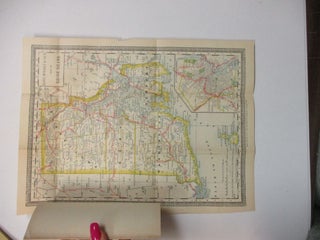 RAND, MCNALLY & CO'S INDEXED COUNTY AND RAILROAD POCKET MAP AND SHIPPERS' GUIDE OF RHODE ISLAND...