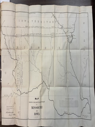 BOUNDARY BETWEEN MISSOURI AND IOWA. LETTER FROM THE SECRETARY OF STATE, TRANSMITTING THE INFORMATION...RESPECTING THE BOUNDARY-LINE BETWEEN THE STATE OF MISSOURI AND THE TERRITORY OF IOWA.