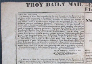 TROY DAILY MAIL - EXTRA. TUESDAY, DEC. 15, 1840. ELECTORAL CANVASS OF THE STATE OF NEW-YORK, OF THE ELECTION HELD IN 1840.