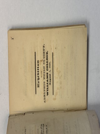 WILLIAMS COLLEGE EPHEMERA, consisting of ADDRESS OF THE TRUSTEES OF WILLIAMS COLLEGE.