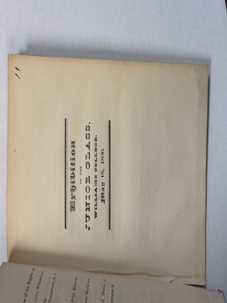 WILLIAMS COLLEGE EPHEMERA, consisting of ADDRESS OF THE TRUSTEES OF WILLIAMS COLLEGE.