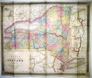 Item #21432 BURR'S MAP OF THE STATE OF NEW YORK. David H. Burr
