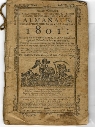 Item #21479 ISAIAH THOMAS'S MASSACHUSETTS, CONNECTICUT, RHODE ISLAND, NEWHAMPSHIRE & VERMONT...