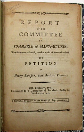 Item #21639 REPORT OF THE COMMITTEE OF COMMERCE AND MANUFACTURES, TO WHOM WAS REFERRED, ON THE...