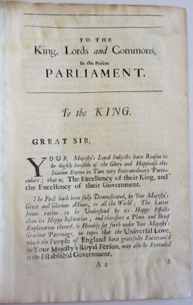 A VINDICATION OF THE RIGHTS OF THE COMMONS OF ENGLAND. BY A MEMBER OF THE HONOURABLE THE HOUSE OF COMMONS.