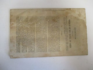 Item #25855 EXTRACTS FROM THE SPEECH OF MR. BOND, OF OHIO. DELIVERED IN CONGRESS, 1838. ON THE...