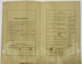 DISTRIBUTION OF TROOPS SERVING IN THE FOURTH MILITARY DISTRICT, (DEPARTMENT OF MISSISSIPPI,) BVT. MAJOR GENERAL ALVAN C. GILLEM, U.S.A., COMMANDING. HEADQUARTERS, VICKSBURG, MISS. FEBRUARY 1ST, 1869.
