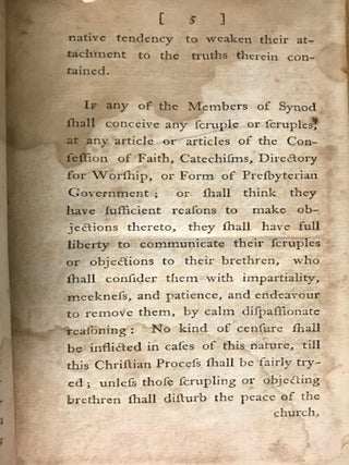 THE CONSTITUTION OF THE ASSOCIATE-REFORMED SYNOD: TO WHICH ARE ADDED, THE FORMULA OF QUESTIONS, TO BE PUT TO CHURCH- OFFICERS AT THEIR ORDINATION; AND A NUMBER OF RULES FOR PRESERVING GOOD ORDER IN THE SYNOD AND SUBORDINATE JUDICATORES.
