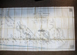 MAP AND PROFILE OF THE ROUTE FOR THE CONSTRUCTION OF A SHIP CANAL FROM THE ATLANTIC TO THE PACIFIC OCEANS, ACROSS THE ISTHMUS IN THE STATE OF NICARAGUA, CENTRAL AMERICA, SURVEYED FOR THE AMERICAN ATLANTIC AND PACIFIC SHIP CANAL COMPANY. BY. O.W. CHILDS. 1850-51.