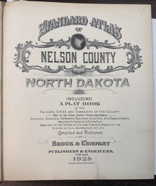 Item #31130 STANDARD ATLAS OF NELSON COUNTY NORTH DAKOTA INCLUDING A PLAT BOOK OF THE VILLAGES,...