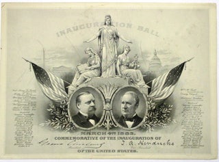 Item #32123 INAUGURATION BALL. MARCH 4TH 1885. COMMEMORATIVE OF THE INAUGURATION OF GROVER...