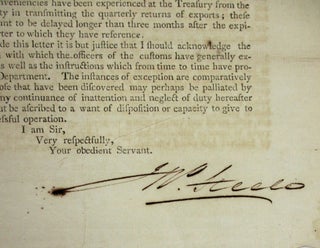 CIRCULAR TO COLLECTORS, NAVAL OFFICERS AND SURVEYORS. TREASURY DEPARTMENT, COMPTROLLER'S OFFICE. 23D FEBRUARY, 1799. SIR, FROM INFORMATION LATELY RECEIVED AT THE TREASURY I AM INDUCED TO APPREHEND THAT THE REVENUE SUSTAINS CONSIDERABLE LOSS FROM THE MANNER OF WEIGHING SALT...