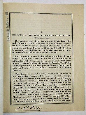 THE LANDS OF THE LOUISVILLE AND NASHVILLE R.R. IN ALABAMA, AS HOMESTEADS FOR THE SETTLER. AN ACCOUNT OF THEIR SOIL AND ITS PRODUCTIONS, THEIR ADVANTAGES OFFERED THE FARMER AND STOCK RAISER, AND THE CLIMATIC CONDITIONS OF THE VARIOUS AGRICULTURAL REGIONS OF THE STATE.