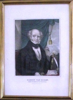 Item #33011 HAND-COLORED LITHOGRAPH: MARTIN VAN BUREN, EIGHTH PRESIDENT OF THE UNITED STATES....