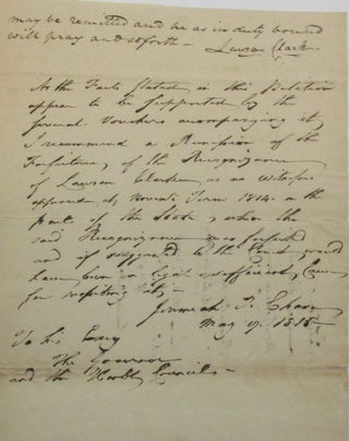 AUTOGRAPH DOCUMENT SIGNED, 7 MAY 1815, AS CHIEF JUSTICE OF THE MARYLAND COURT OF APPEALS.
