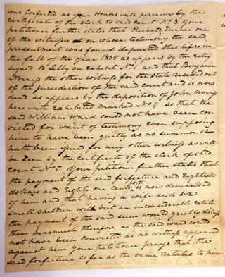 AUTOGRAPH DOCUMENT SIGNED, 7 MAY 1815, AS CHIEF JUSTICE OF THE MARYLAND COURT OF APPEALS.