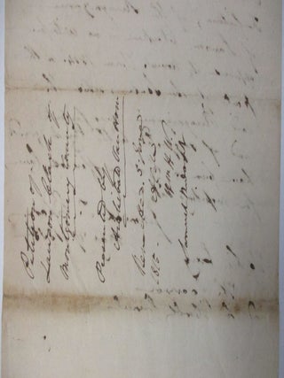 AUTOGRAPH DOCUMENT SIGNED, 7 MAY 1815, AS CHIEF JUSTICE OF THE MARYLAND COURT OF APPEALS.