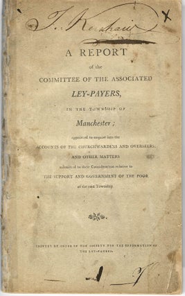 Item #33750 A REPORT OF THE COMMITTEE OF THE ASSOCIATED LEY-PAYERS, IN THE TOWNSHIP OF...