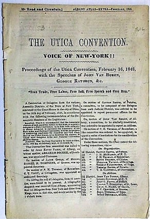 Item #34285 THE UTICA CONVENTION. VOICE OF NEW-YORK!! PROCEEDINGS OF THE UTICA CONVENTION,...