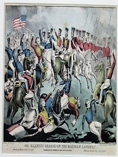 Item #35169 COL. HARNEY'S CHARGE ON THE MEXICAN LANCERS COMMANDED BY GENERAL LA VEGA NEAR VERA...