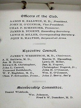 THE JEFFERSONIAN CLUB, RECEPTION AND BALL, AT SAENGER HALL, WEDNESDAY EV'G, APRIL 5, '93.