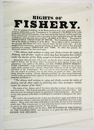 Item #36052 RIGHTS OF FISHERY. Rhode Island