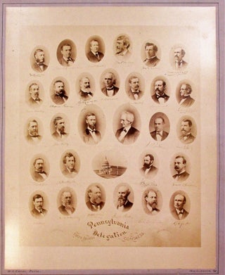 Item #36203 ALBUMEN PRINT OF THE PENNSYLVANIA DELEGATION OF THE FORTY-FOURTH CONGRESS....