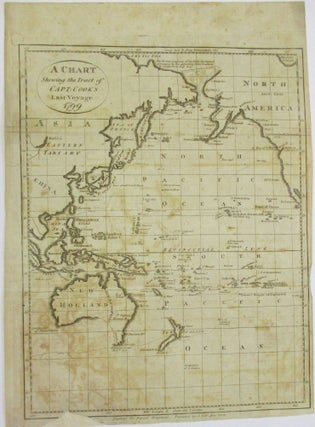 Item #36518 A CHART SHEWING THE TRACT OF CAPT. COOK'S LAST VOYAGE. 1799. John Payne