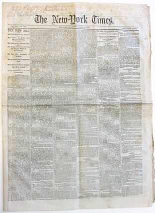 Item #36639 PRESIDENT LINCOLN'S "LAST PUBLIC ADDRESS," THE EVENING OF 11 APRIL 1865, PRINTED IN...