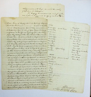 Item #36744 AUTOGRAPH MANUSCRIPT SIGNED: "DETAIL HISTORY OF COMPANY B, 1ST NEW YORK INFANTRY...