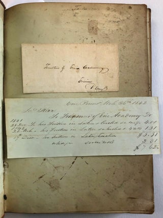 MANUSCRIPT BOOK OF MINUTES OF THE BOARD OF TRUSTEES OF THE ERIE ACADEMY, PENNSYLVANIA, DECEMBER 19, 1845 TO DECEMBER 6, 1867.