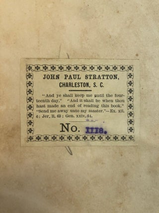 ORDINANCES OF THE CITY OF CHARLESTON, FROM THE 19TH OF AUGUST, 1844, TO THE 14TH OF SEPTEMBER, 1854; AND THE ACTS OF THE GENERAL ASSEMBLY RELATING TO THE CITY OF CHARLESTON, DURING THE SAME INTERVAL. COMPILED BY H. PINCKNEY WALKER, BY DIRECTION OF THE CITY COUNCIL.