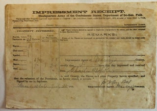 Item #37080 PRINTED DOCUMENT SIGNED BY CAPTAIN WILLARD LINCOLN, COMPANY H, 19TH REGIMENT MAINE...