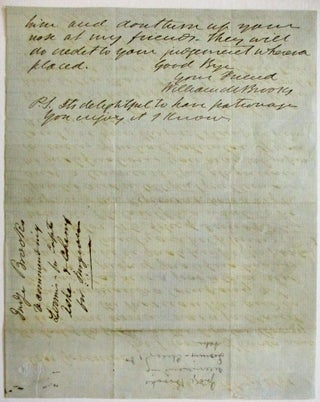 NINE LETTERS, ENTIRELY IN INK MANUSCRIPT, TO ALABAMA GOVERNOR ANDREW B. MOORE, DURING JANUARY - APRIL 1861, SEEKING APPOINTMENTS TO OFFICES IN ALABAMA'S POST-SECESSION GOVERNMENT.