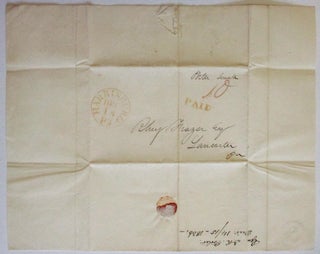 AUTOGRAPH LETTER SIGNED, DATED AT HARRISBURG, PENNSYLVANIA, 14 DECEMBER 1836, TO COL. RHEY FRAZER OF LANCASTER, REPORTING THE PENNSYLVANIA SENATE'S ELECTION OF JAMES BUCHANAN TO THE UNITED STATES SENATE: "DR SIR, THE ELECTION FOR U.S. SENATE HAS JUST TERMINED [ON FIRST BALLOT] AS FOLLOWS "JAMES BUCHANAN HAD 84 VOTES "THOMAS M.T. MCKENNAN 24 "CHARLES R. PENROSE 21 "ISAAC LEET 1 "THOS CUNNINGHAM 1 " 132 "RESPECTFULLY YOURS DAVID R. PORTER ONE O'CLOCK P.M."