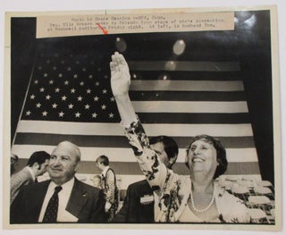 THREE PRESS PHOTOGRAPHS OF CONNECTICUT GOVERNOR ELLA GRASSO DURING HER EARLY YEARS IN GOVERNMENT.