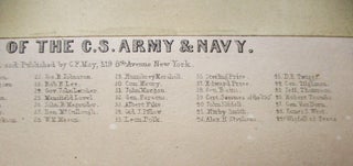 THE OFFICERS OF THE C.S. ARMY & NAVY. PHOTOGRAPHED AND PUBLISHED BY C.F. MAY, 519 8TH AVENUE, NEW YORK.