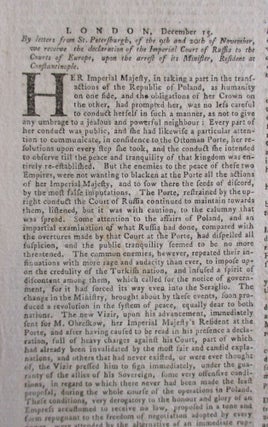 THE PENNSYLVANIA GAZETTE. CONTAINING THE FRESHEST ADVICES, FOREIGN AND DOMESTIC. MARCH 16, 1769. NUMB. 2099.