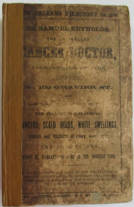 GARDNER & WHARTON'S NEW ORLEANS DIRECTORY, FOR THE YEAR 1858: EMBRACING THE CITY RECORD, A GENERAL DIRECTORY OF THE CITIZENS, AND A BUSINESS AND FIRM DIRECTORY.
