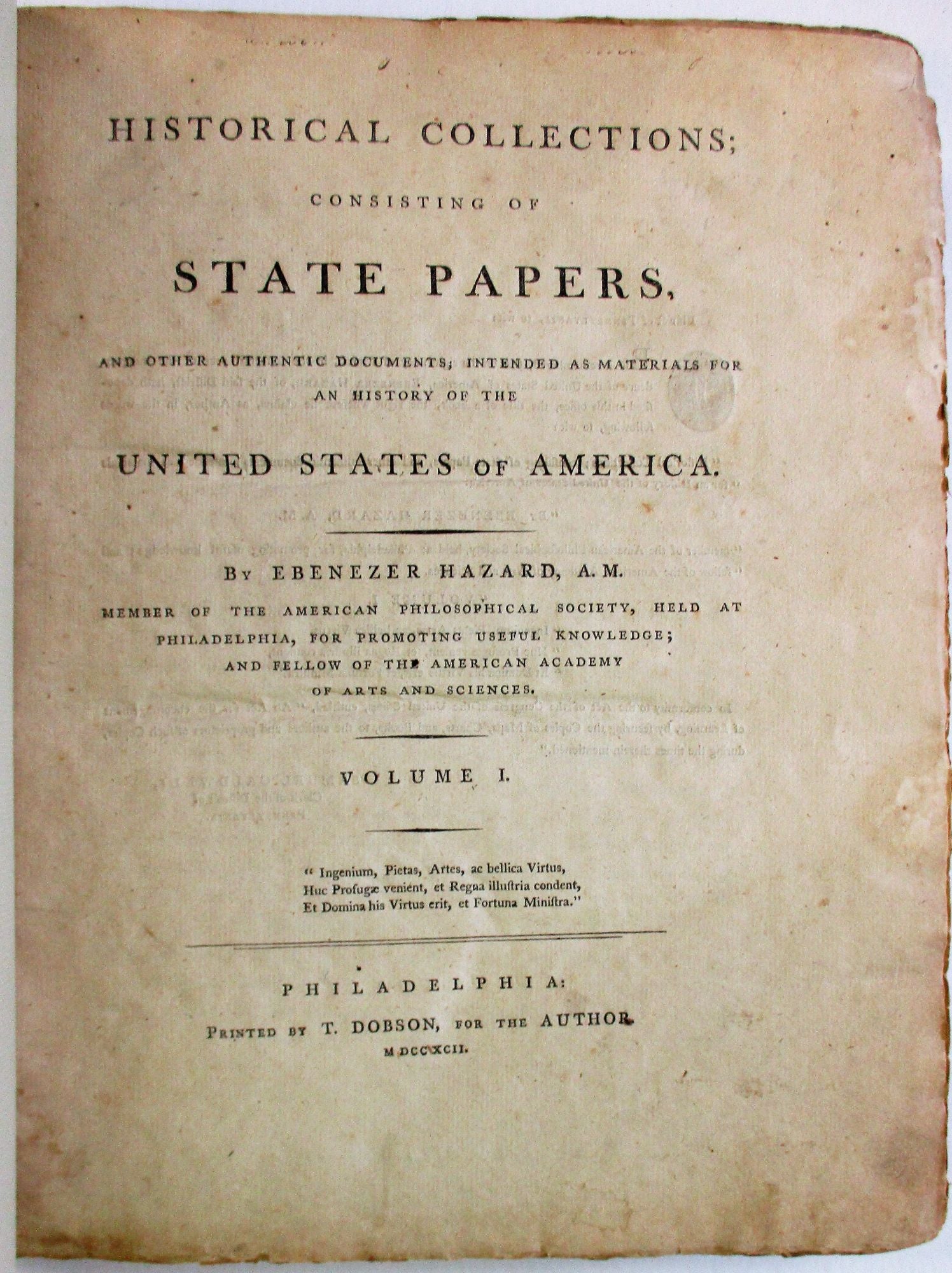 United States Digitized Collections — Early American Sources