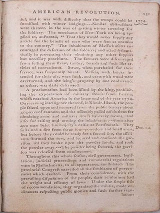 THE HISTORY OF THE AMERICAN REVOLUTION BY DAVID RAMSAY, M.D. IN TWO VOLUMES.