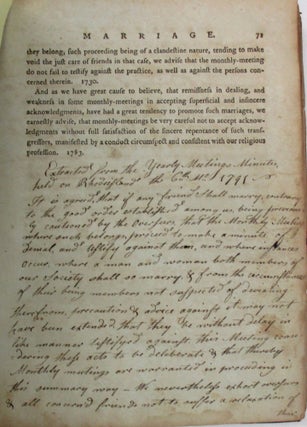 THE BOOK OF DISCIPLINE, AGREED ON BY THE YEARLY-MEETING OF FRIENDS FOR NEW-ENGLAND. CONTAINING EXTRACTS OF MINUTES, CONCLUSIONS AND ADVICES, OF THAT MEETING; AND OF THE YEARLY-MEETINGS OF LONDON, PENNSYLVANIA AND NEW-JERSEY, AND NEW-YORK; FROM THEIR FIRST INSTITUTION. ALPHABETICALLY DIGESTED.