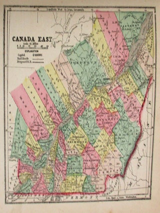 THE DIAMOND ATLAS. WITH DESCRIPTIONS OF ALL COUNTRIES: EXHIBITING THEIR ACTUAL AND COMPARATIVE EXTENT, AND THEIR PRESENT POLITICAL DIVISIONS, FOUNDED ON THE MOST RECENT DISCOVERIES AND RECTIFICATIONS...THE WESTERN HEMISPHERE.