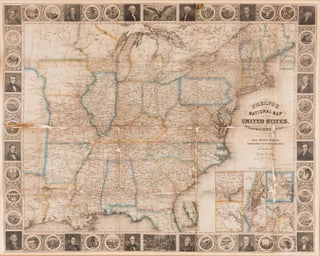 Item #38010 PHELPS'S NATIONAL MAP OF THE UNITED STATES, A TRAVELLER'S GUIDE. H. Phelps