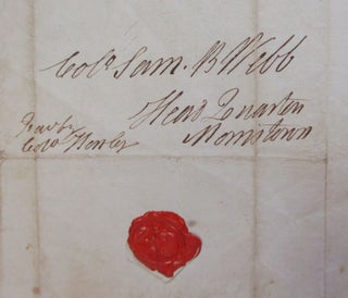 AUTOGRAPH LETTER SIGNED, FROM BOSTON 3 MARCH 1780, TO COLONEL SAMUEL B. WEBB, CONTINENTAL ARMY OFFICER, AIDE DE CAMP TO GEORGE WASHINGTON, AND A PRISONER OF WAR AT THE TIME OF THIS LETTER.