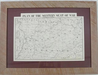 Item #38192 PLAN OF THE WESTERN SEAT OF WAR. Confederate Imprint, Map