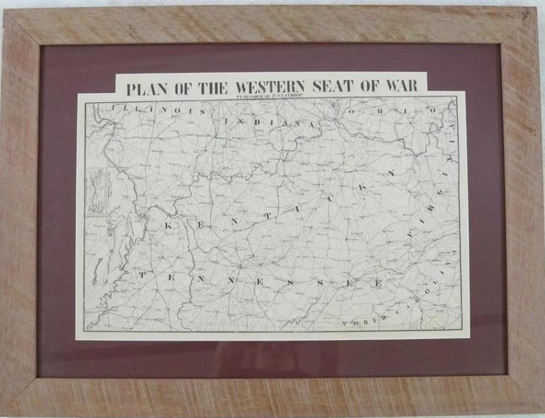 Item #38192 PLAN OF THE WESTERN SEAT OF WAR. Confederate Imprint, Map.