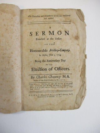 Item #38326 THE CHARACTER AND OVERTHROW OF LAISH CONSIDERED AND APPLIED. A SERMON PREACHED AT THE...