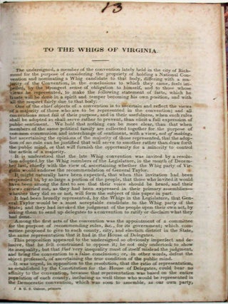 A SKETCH OF THE LIFE AND PUBLIC SERVICES OF GEN. ZACHARY TAYLOR, THE PEOPLE'S CANDIDATE FOR THE PRESIDENCY, WITH CONSIDERATIONS IN FAVOR OF HIS ELECTION.