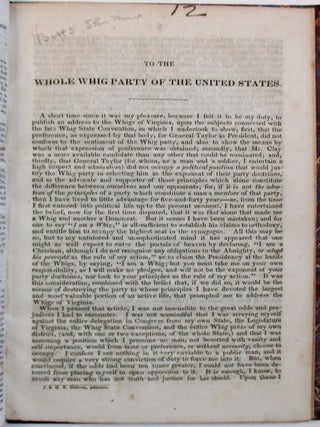 A SKETCH OF THE LIFE AND PUBLIC SERVICES OF GEN. ZACHARY TAYLOR, THE PEOPLE'S CANDIDATE FOR THE PRESIDENCY, WITH CONSIDERATIONS IN FAVOR OF HIS ELECTION.